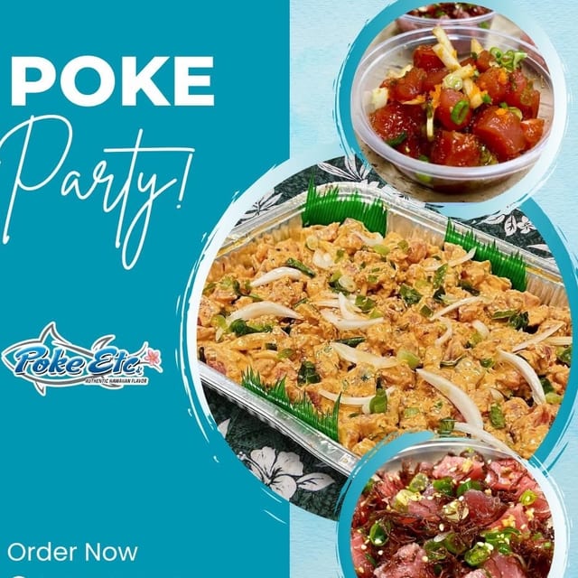 Ahi (Tuna) Poke Tray.
